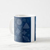 珪藻植物-顕微鏡の海洋生物 コーヒーマグカップ (正面左)