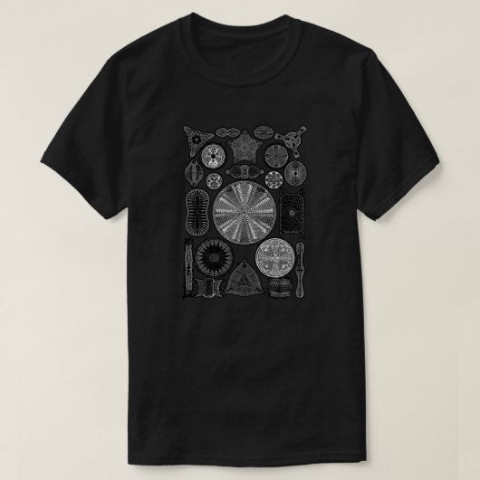 珪藻植物 Tシャツ (デザイン正面)
