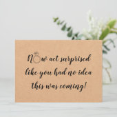 現に驚いた花嫁の提案フラットカード カード (スタンド正面)