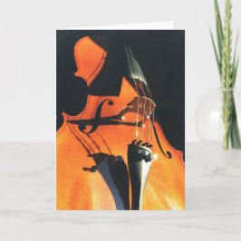 現われるチェロの挨拶状 カード