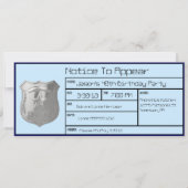 現われる通知カスタムな誕生会の招待 招待状 (正面)