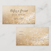 現エレガントスタイリッシュ在《写真》ぼけ味紹介カード 紹介カード (正面/裏面)