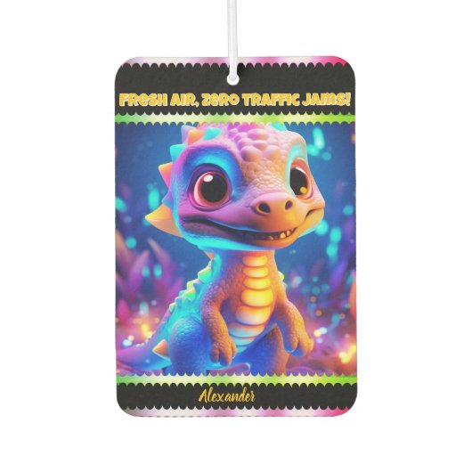 現カラフル界の龍お洒落 カーエアーフレッシュナー (正面)
