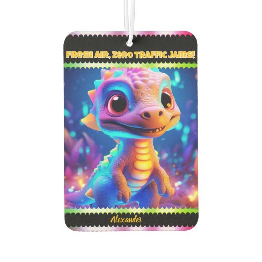 現カラフル界の龍お洒落 カーエアーフレッシュナー (裏面)