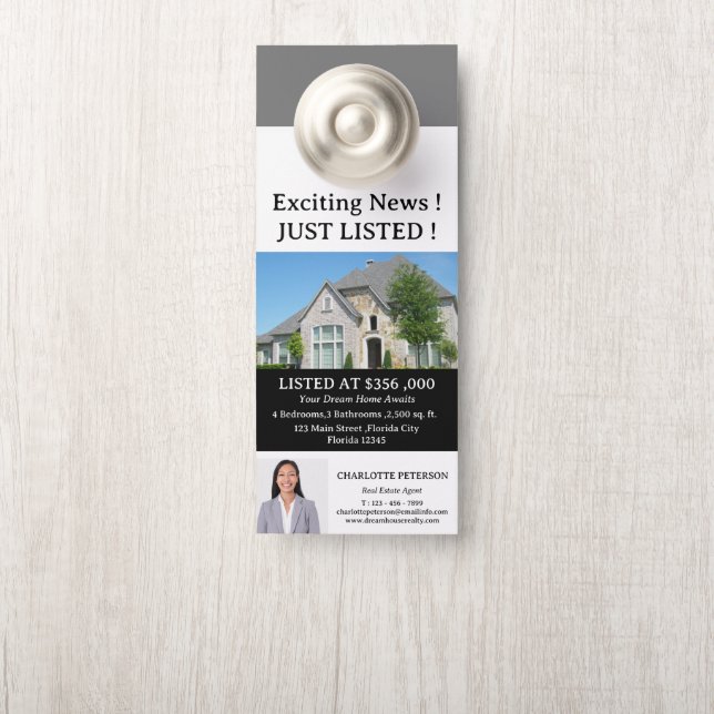 現モダン実在在の不動産不動産仲介業者 ドアノブサイン (ノブ)