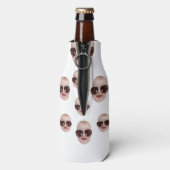 現代のおかしい誕生日 面白い写真ギフト ボトルクーラー (ボトル裏面)