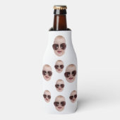 現代のおかしい誕生日 面白い写真ギフト ボトルクーラー (ボトル正面)