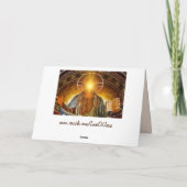 現代のイエス　グリーティングカード カード (裏面)