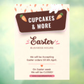 現代のイースター休暇営業時間カスタム ウィンドウサイン (シート3)