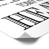 現代のウェディングサイン  愛する人の記憶に ポスター (角)