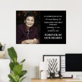 現代のオーダーメイド写真 永遠に心の中に 葬儀 ポスター (ホームオフィス)