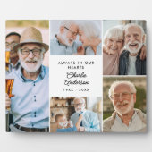 現代のオーダーメイド テキスト5-写真 コラージュ 追悼記念 フォトプラーク (正面)
