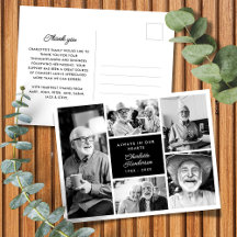 現代のオーダーメイド テキスト 5-写真 葬儀 お礼