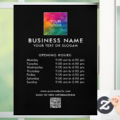 現代のカスタムテンプレートビジネスロゴQRコード ウィンドウサイン (ホーム)