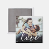 現代のカスタム写真ラブスクリプト マグネット (正面/裏面)