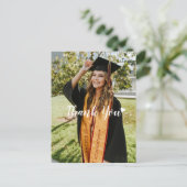 現代のカスタム写真 卒業お礼メッセージ ポストカード (スタンド正面)