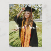 現代のカスタム写真 卒業お礼メッセージ ポストカード (正面)