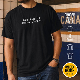現代のクリスチャン 我らの王イエス・キリストの大ファン Tシャツ