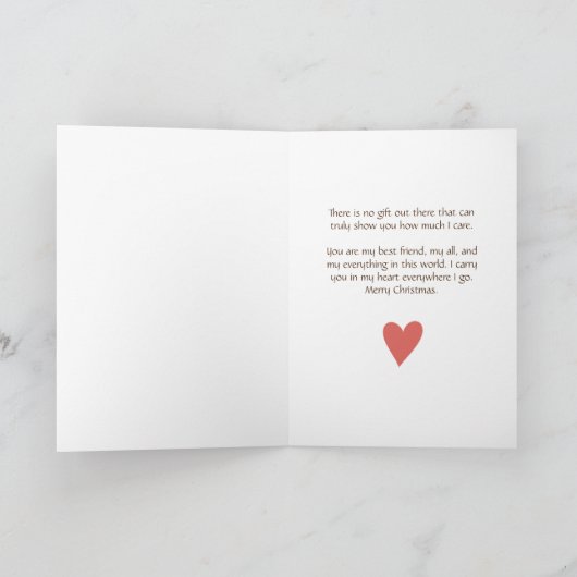 現代のクリスマスにおける魔法のようなグリーティングを体験しよう カード (内部)