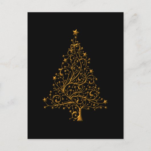 現代のクリスマス ゴールドツリー クリスマス (正面)