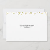 現代のゴールドバルーン番号2020 黒卒業 招待状 (裏面)