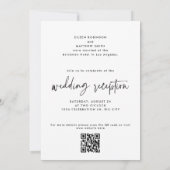 現代のスクリプトで結婚披露宴をお祝いする時間 案内状 (裏面)