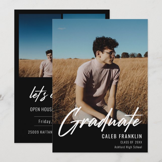 現代のスクリプト　上級クラス　卒業写真 (正面/裏面)