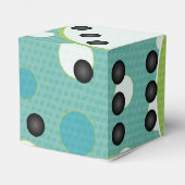 現代のダイスまたはダイウェディングパーティーの好意ボックス フェイバーボックス (裏面サイド)