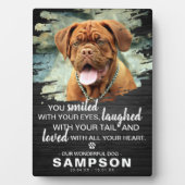 現代のダークウッドペットメモリアル | 写真の思い出 フォトプラーク (正面)