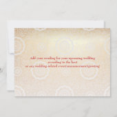 現代のドラゴン・フェニックス中国結婚式招待状 赤 招待状 (裏面)