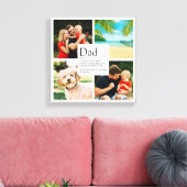 現代のパパにぴったり！4枚の写真で作るオリジナルコラージュ キャンバスプリント (インサイチュ (リビング))