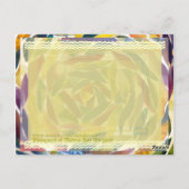 現代のファインアートガラス絵カード ポストカード (裏面)