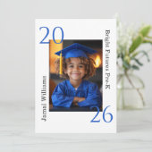 現代のプレキンダーガルテン2歳児-写真付きの卒業お祝い会 案内状 (スタンド正面)