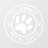 現代のペットに優しいコーヒーカフェ 猫 犬歓迎 ウィンドウサイン (シート)