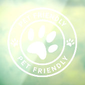 現代のペットに優しいコーヒー カフェ 猫 犬歓迎 ウィンドウサイン (シート3)