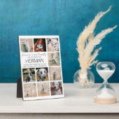 現代のペットメモリアルフォトコラージュプレート フォトプラーク (側面)