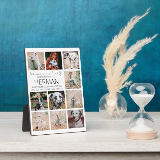 現代のペットメモリアルフォトコラージュプレート フォトプラーク (側面)