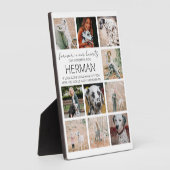 現代のペットメモリアル写真コラージュプレート フォトプラーク (側面)