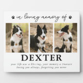 現代のペットロス追悼写真プレート フォトプラーク (正面)