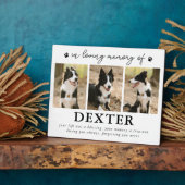 現代のペットロス追悼写真プレート フォトプラーク (側面)