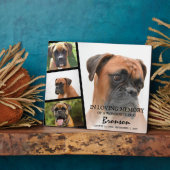 現代のペット追悼写真コラージュ フォトプラーク (側面)