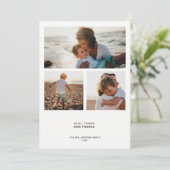 現代のミニマル名言 | 感謝3 フォトコラージュ シーズンカード (スタンド正面)