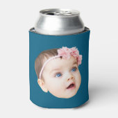 現代のユニークな誕生日写真ギフト 缶クーラー (缶正面)