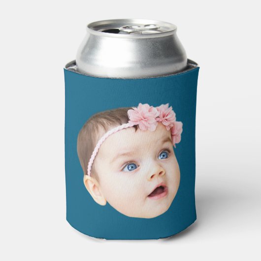 現代のユニークな誕生日写真ギフト 缶クーラー (缶正面)
