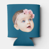 現代のユニークな誕生日写真ギフト 缶クーラー (裏面)