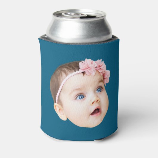 現代のユニークな誕生日写真ギフト 缶クーラー (缶裏面)