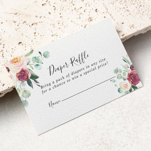 現代のユーカリおむつくじチケット エンクロージャーカード