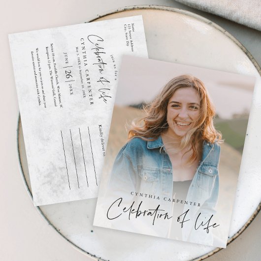 現代のライフセレブレーション追悼式 ポストカード