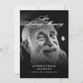 現代のライフセレブレーション2-写真付きエレガントスクリプト 招待状 (正面)