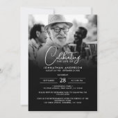 現代のライフセレブレーション・ファイナル・メモリアルフォト 招待状 (正面)